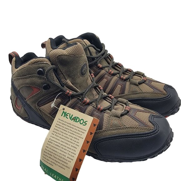 Nevados Mens Size 11 Brown Outdoors Hiking Casual Shoes Low Top Lace Up main image 12